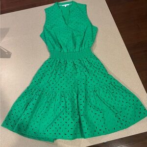 Southern Tide Green Halter Sundress Mini